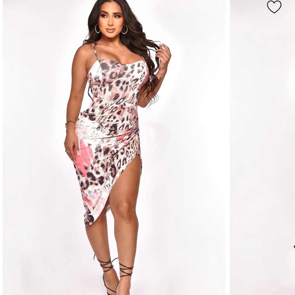 Brand new Sexy date night pink cheetah dress